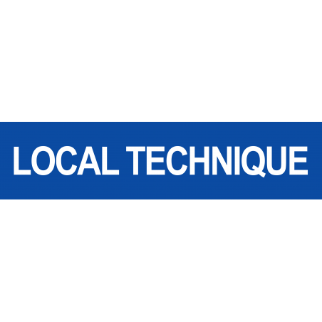 LOCAL TECHNIQUE BLEU (29x7cm) - Autocollant(sticker)