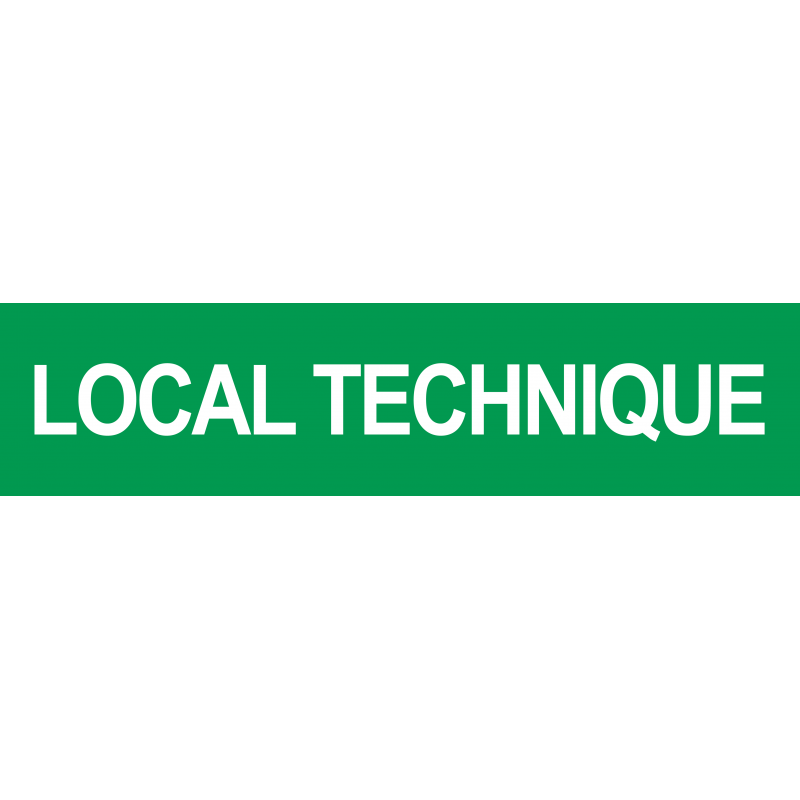 LOCAL TECHNIQUE VERT (15x3.5cm) - Autocollant(sticker)