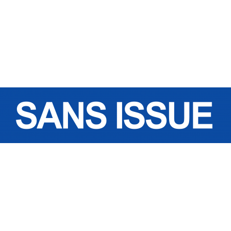 Sans issue bleu (29x7cm) - Autocollant(sticker)