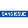 Sans issue bleu (29x7cm) - Autocollant(sticker)