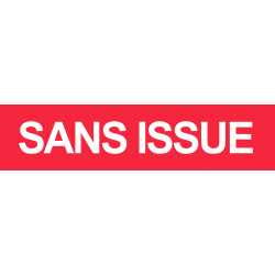 SANS ISSUE rouge (15x3.5cm) - Autocollant(sticker)