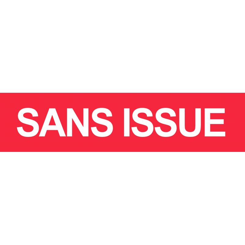 SANS ISSUE rouge (15x3.5cm) - Autocollant(sticker)