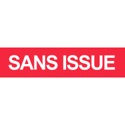 SANS ISSUE rouge (29x7cm) - Autocollant(sticker)