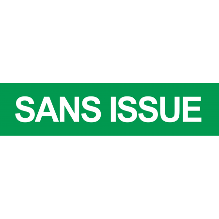 Sans issue vert (29x7cm) - Autocollant(sticker)