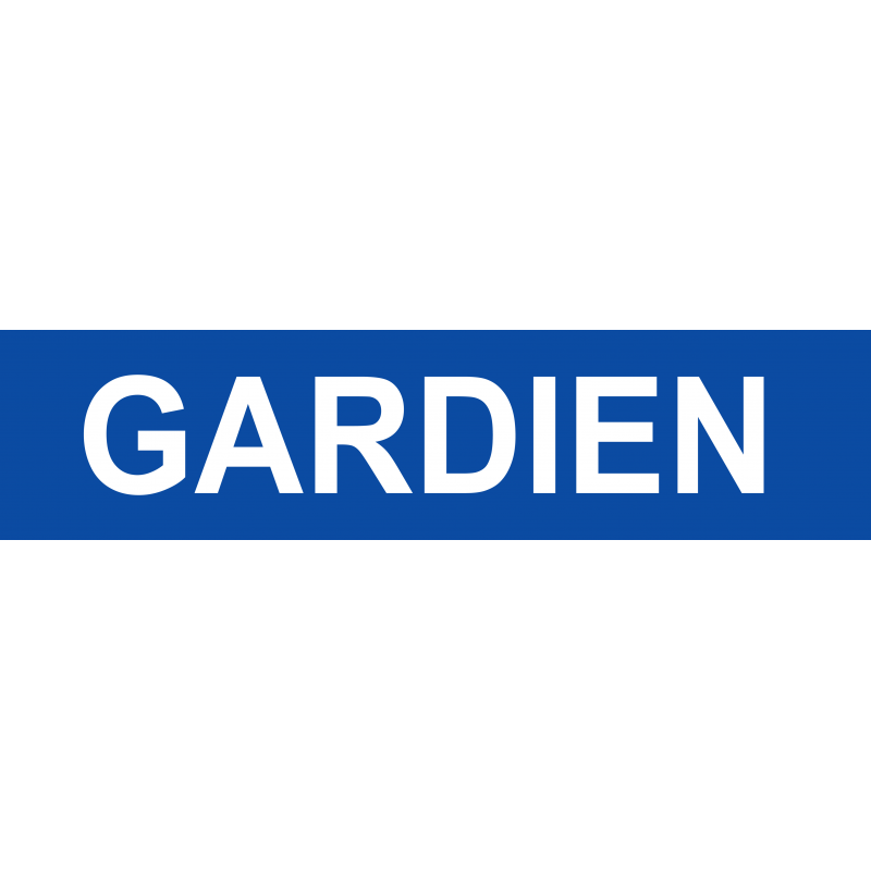 gardien bleu (29x7cm) - Autocollant(sticker)