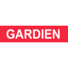 gardien rouge (15x3.5cm) - Autocollant(sticker)