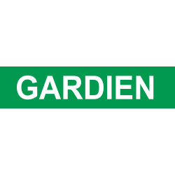 gardien VERT (15x3.5cm) - Autocollant(sticker)