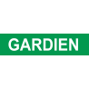 gardien VERT (15x3.5cm) - Autocollant(sticker)