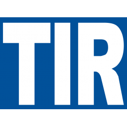 TIR pour transport (14,5x10,5cm) - Autocollant(sticker)