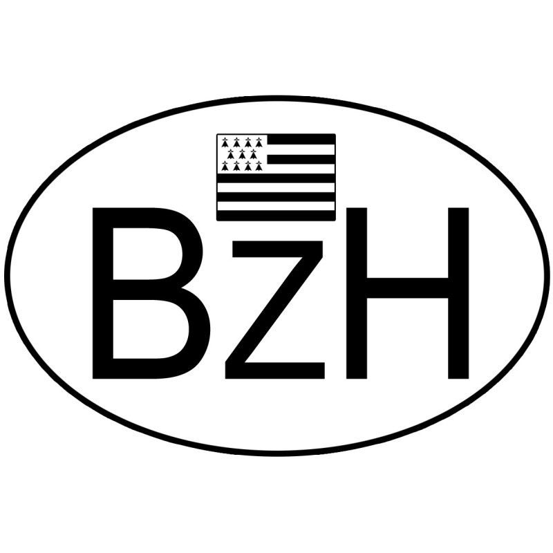 BZH Bretagne (15x10cm) - Sticker/autocollant
