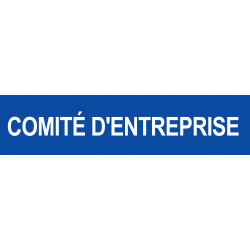 Local comité d'entreprise bleu (29x7cm) - Autocollant(sticker)