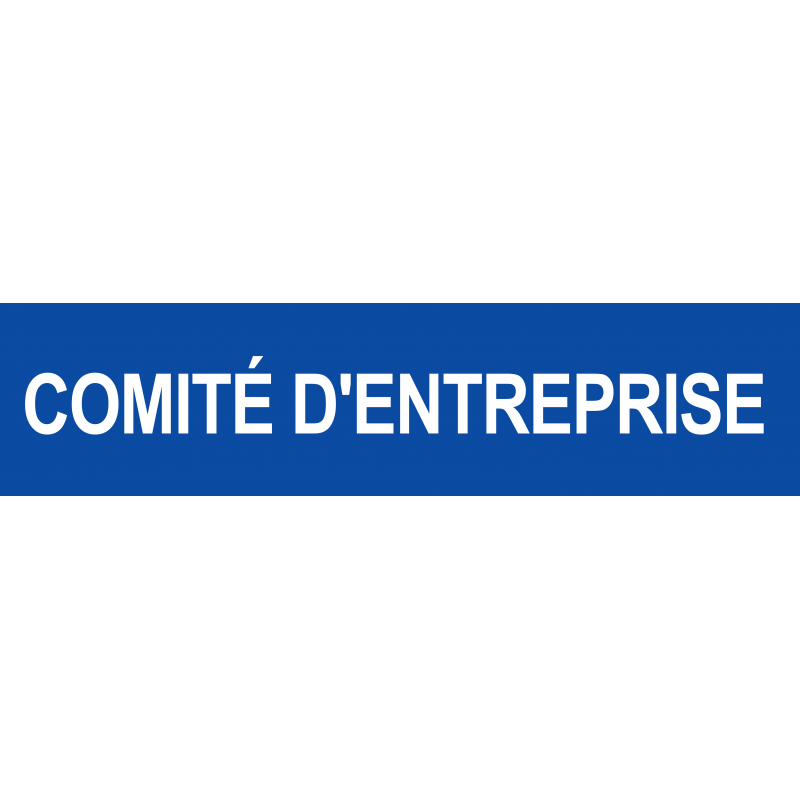 Local comité d'entreprise bleu (29x7cm) - Autocollant(sticker)