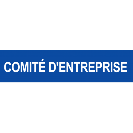 Local comité d'entreprise bleu (29x7cm) - Autocollant(sticker)