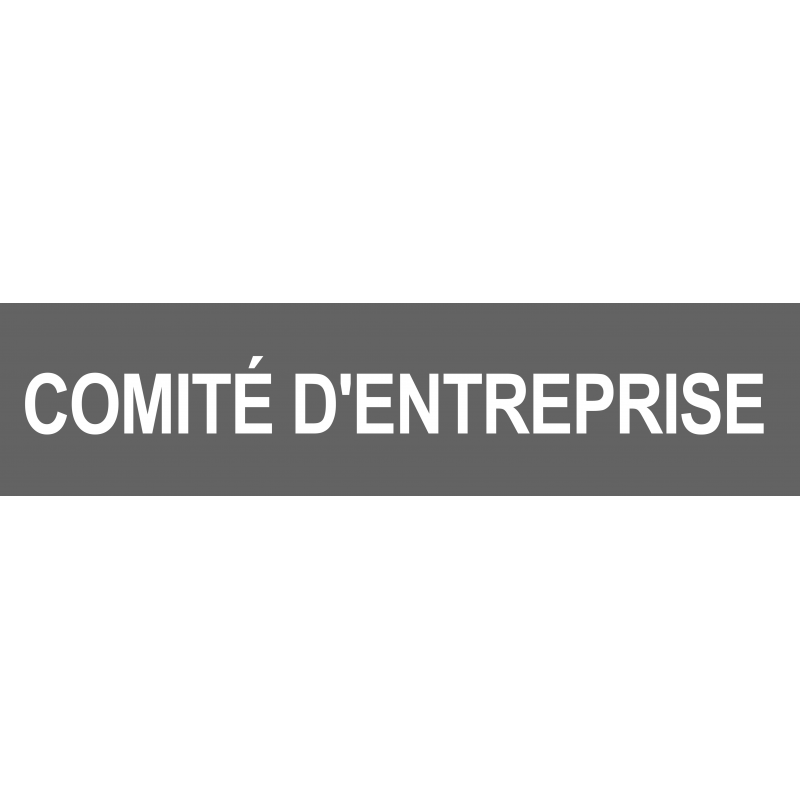 Local comité d'entreprise gris (29x7cm) - Autocollant(sticker)