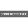 Local comité d'entreprise gris (29x7cm) - Autocollant(sticker)