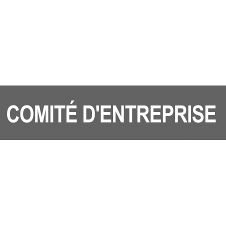 Local comité d'entreprise gris (15x3.5cm) - Autocollant(sticker)