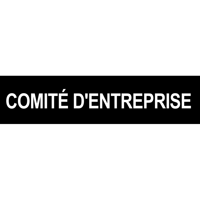 Local comité d'entreprise noir (29x7cm) - Autocollant(sticker)