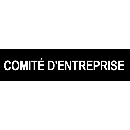 Local comité d'entreprise noir (29x7cm) - Autocollant(sticker)