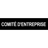 Local comité d'entreprise noir (29x7cm) - Autocollant(sticker)