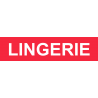 Local LINGERIE rouge (15x3.5cm) - Autocollant(sticker)