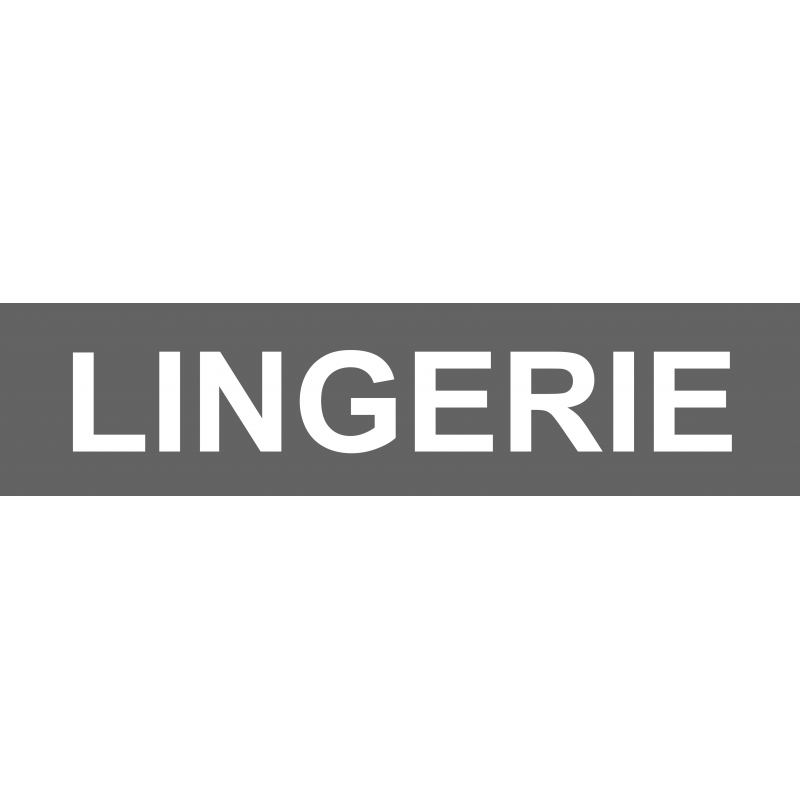 Local LINGERIE gris (29x7cm) - Autocollant(sticker)