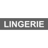 Local LINGERIE gris (15x3.5cm) - Autocollant(sticker)