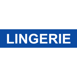 Local LINGERIE bleu (15x3.5cm) - Autocollant(sticker)