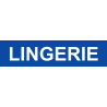 Local LINGERIE bleu (15x3.5cm) - Autocollant(sticker)
