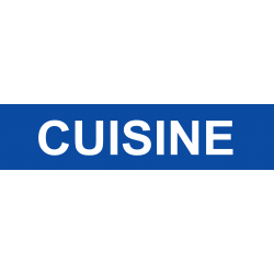Local CUISINE bleu (29x7cm) - Autocollant(sticker)