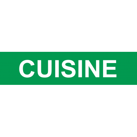 Local CUISINE vert (15x3.5cm) - Autocollant(sticker)