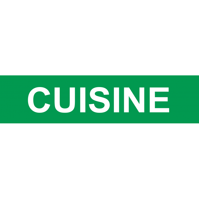 Local CUISINE vert (29x7cm) - Autocollant(sticker)