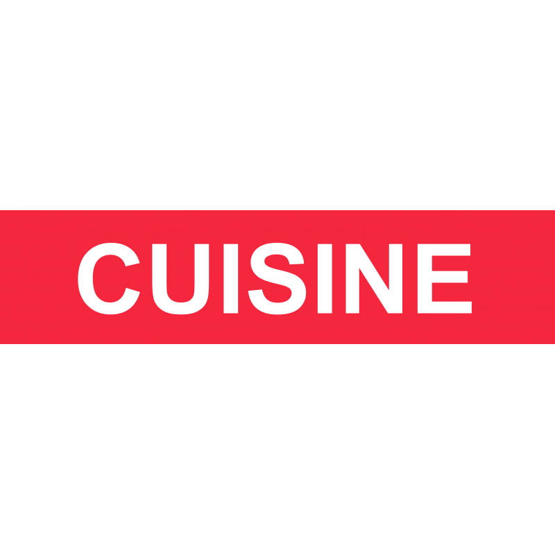 Local CUISINE rouge (15x3.5cm) - Autocollant(sticker) Local CUISINE rouge (15x3.5cm) - Autocollant(sticker)