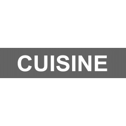 Local CUISINE gris (29x7cm) - Autocollant(sticker)