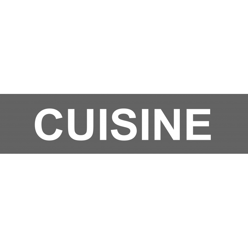 Local CUISINE gris (15x3.5cm) - Autocollant(sticker)