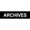 Local ARCHIVES noir (15x3.5cm) - Autocollant(sticker)