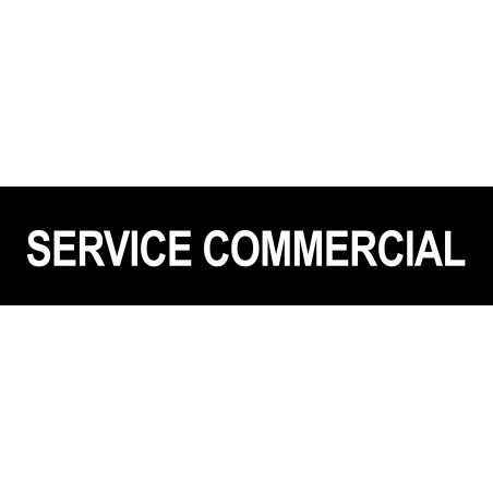 Local SERVICE COMMERCIAL noir (15x3.5cm) - Autocollant(sticker)