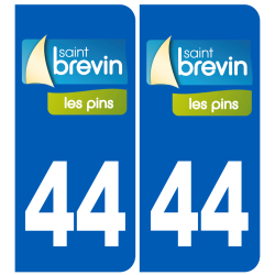 immatriculation 44 Saint Brévin les pins - Sticker/autocollant