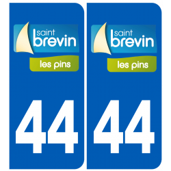 immatriculation 44 Saint Brévin les pins - Autocollant(sticker)