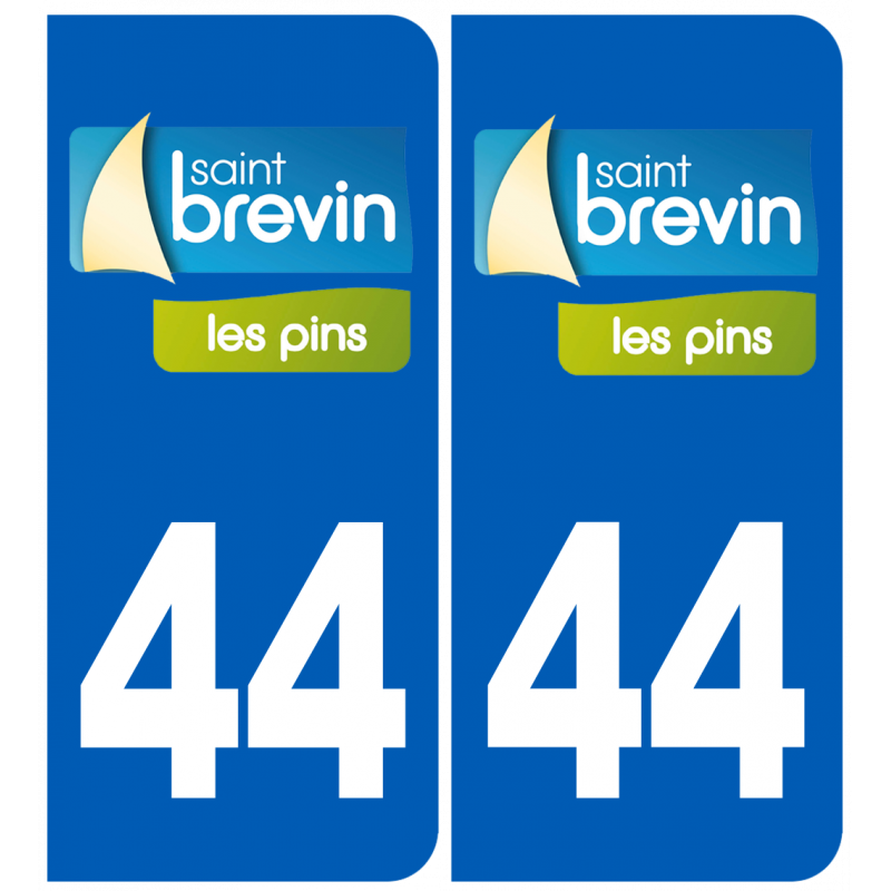 immatriculation 44 Saint Brévin les pins - Autocollant(sticker)