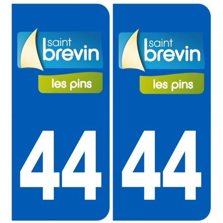 immatriculation 44 Saint Brévin les pins - Autocollant(sticker)