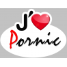 j'aime Pornic - 15x11cm - Autocollant(sticker)