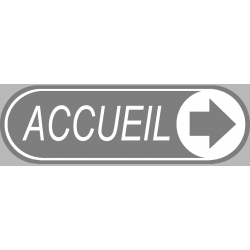 Accueil directionnel vers la droite (29x9cm) - Autocollant(sticker)