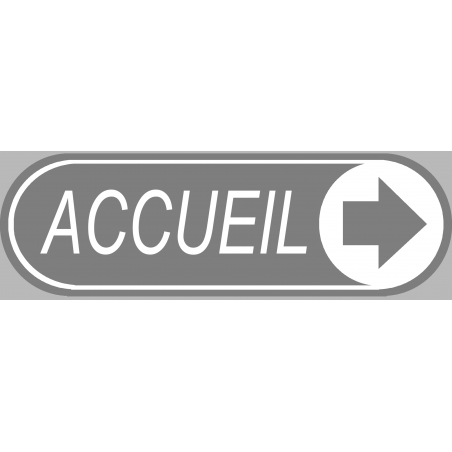 Accueil directionnel vers la droite (29x9cm) - Autocollant(sticker)