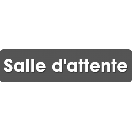 Salle d'attente 6 (28x7cm) - Autocollant(sticker)