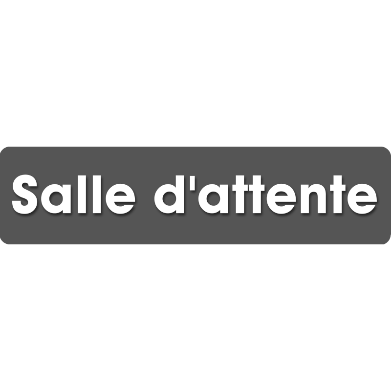 Salle d'attente F (20x5cm) - Sticker/autocollant
