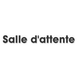 Salle d'attente E (20x5cm) - Sticker/autocollant