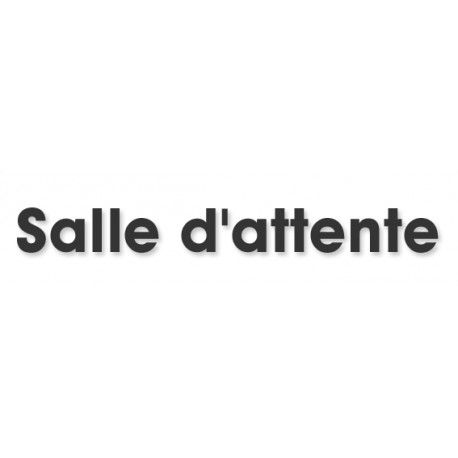 Salle d'attente 5 (20x5cm) - Autocollant(sticker)