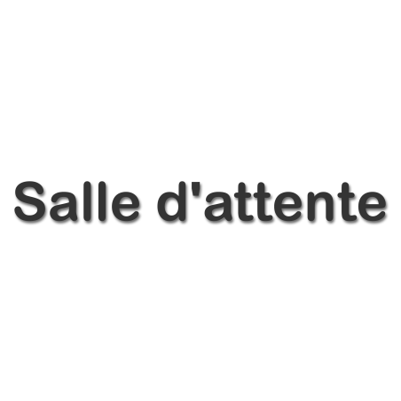 Salle d'attente D - (20x5cm) - Sticker/autocollant