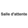 Salle d'attente 4 - (20x5cm) - Autocollant(sticker)