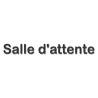 Salle d'attente D - (20x5cm) - Sticker/autocollant